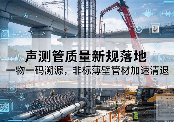 高县声测管质量新规落地，一物一码溯源，非标薄壁管材加速清退