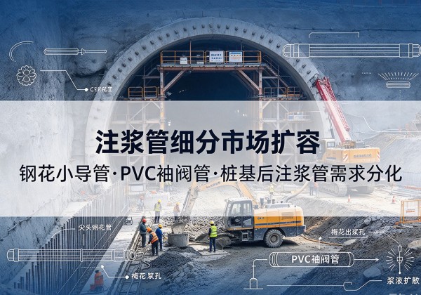 高县注浆管细分市场扩容，隧道钢花小导管、PVC 袖阀管、桩基后注浆管需求分化